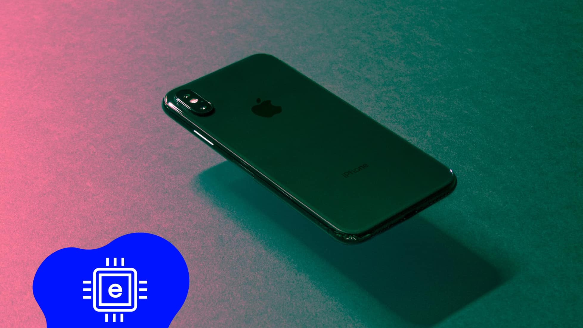schwebendes iPhone