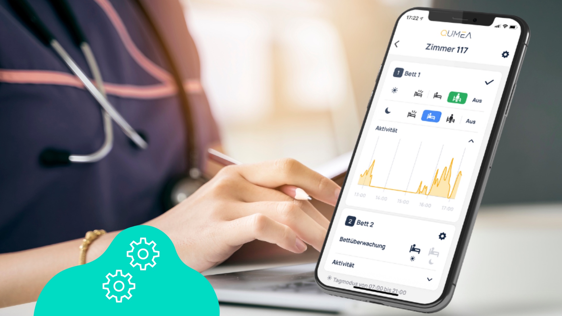 QUMEA eHealth App auf Smartphone