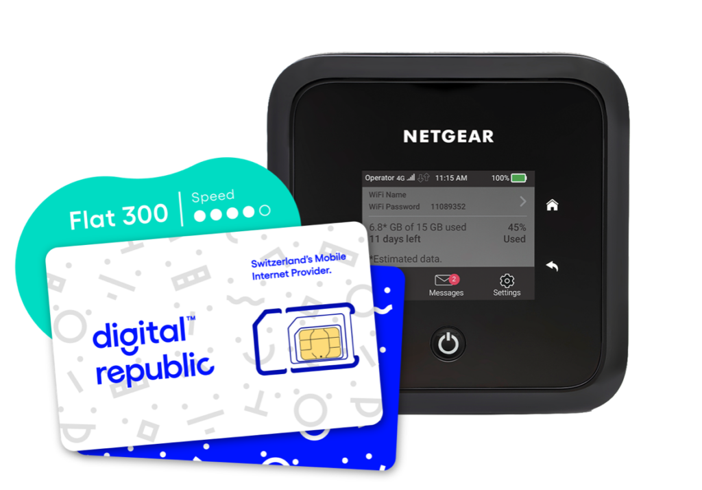 Netgear Mobile Router mit Digital Republic Flat 300 SIM Karte