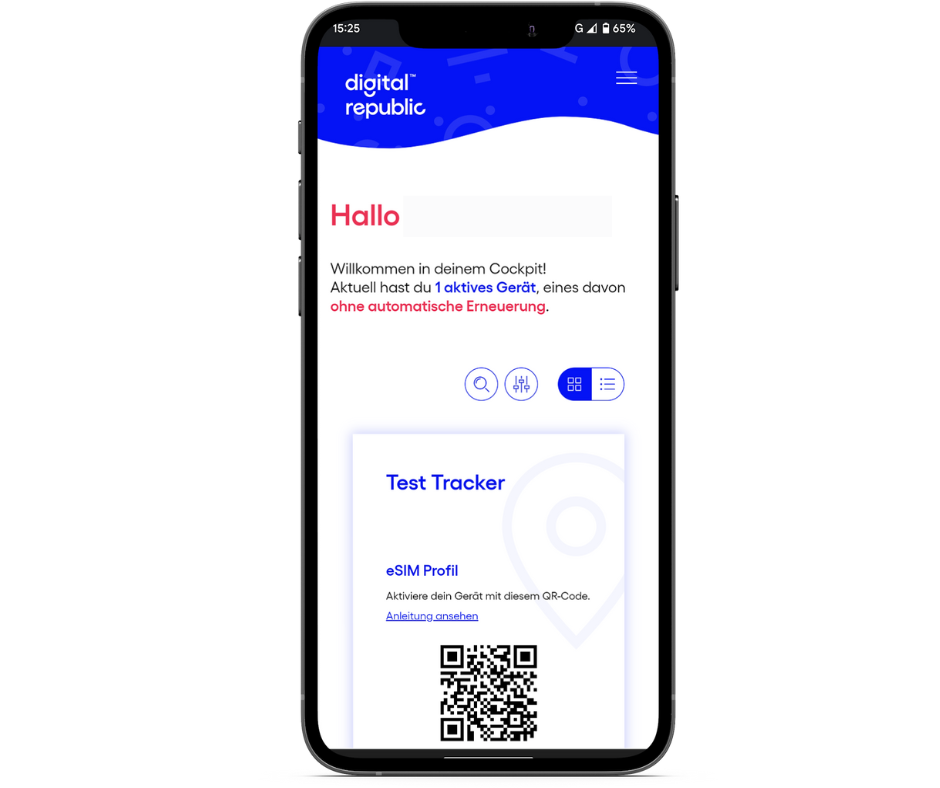 Geräteübersicht mobile